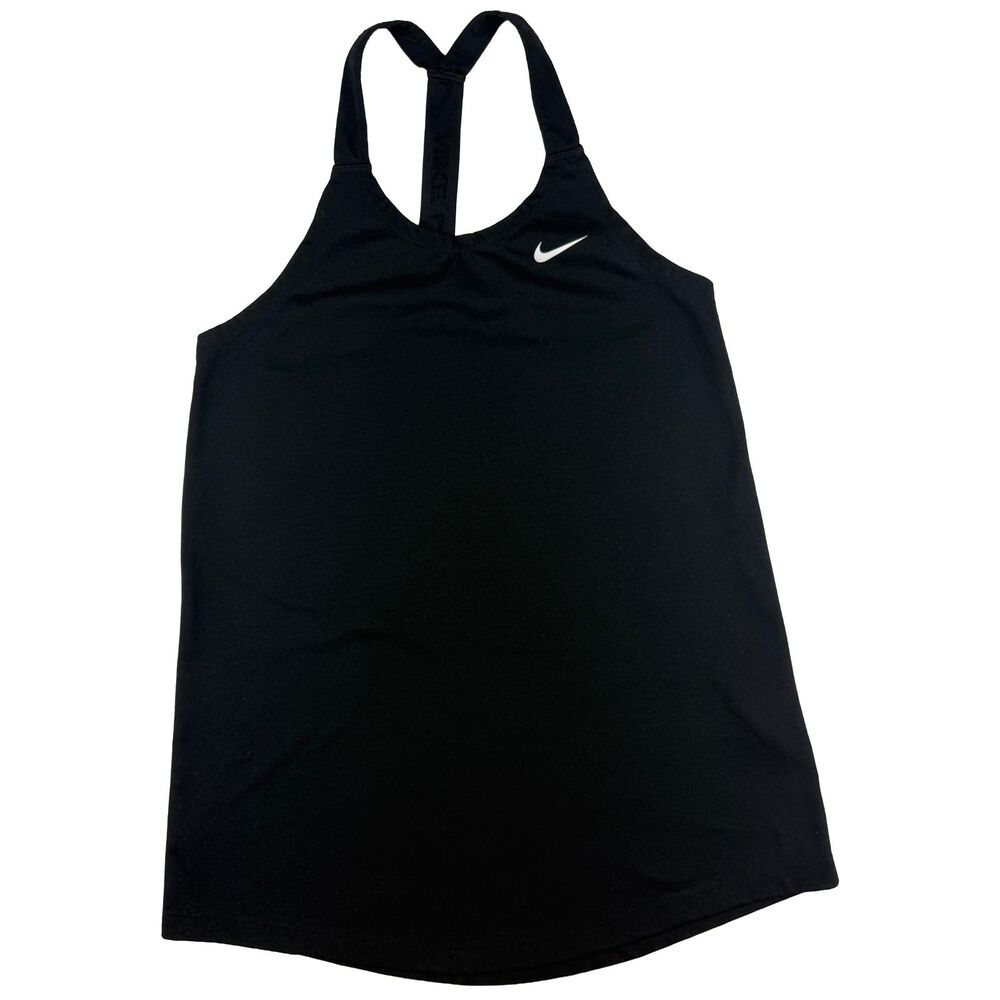 Nike Dri-Fit Black Racerback Athletic Tank Top Women's Size XS